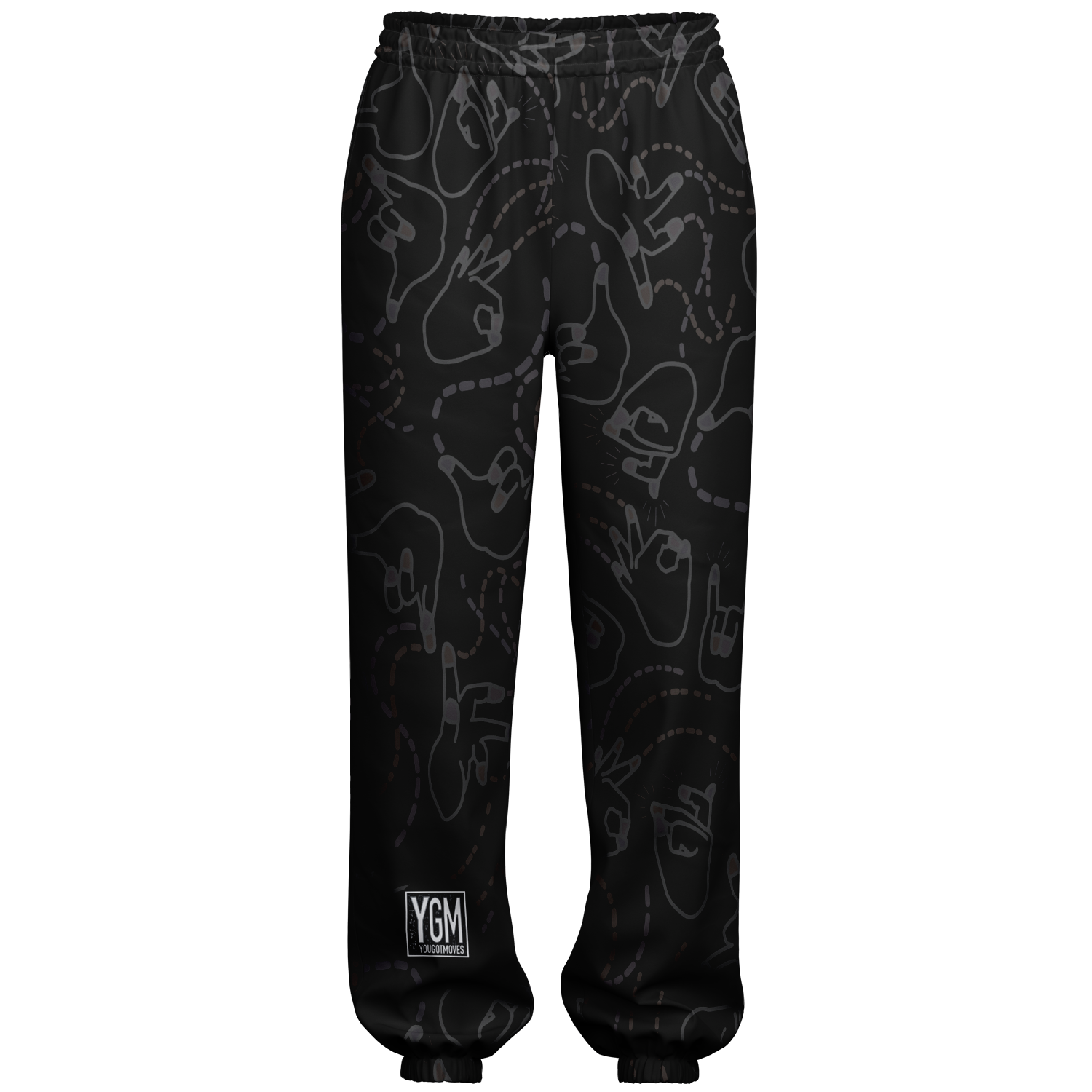 Sweat Pants Joggers With Writing On The Front Graphic Sweatpants