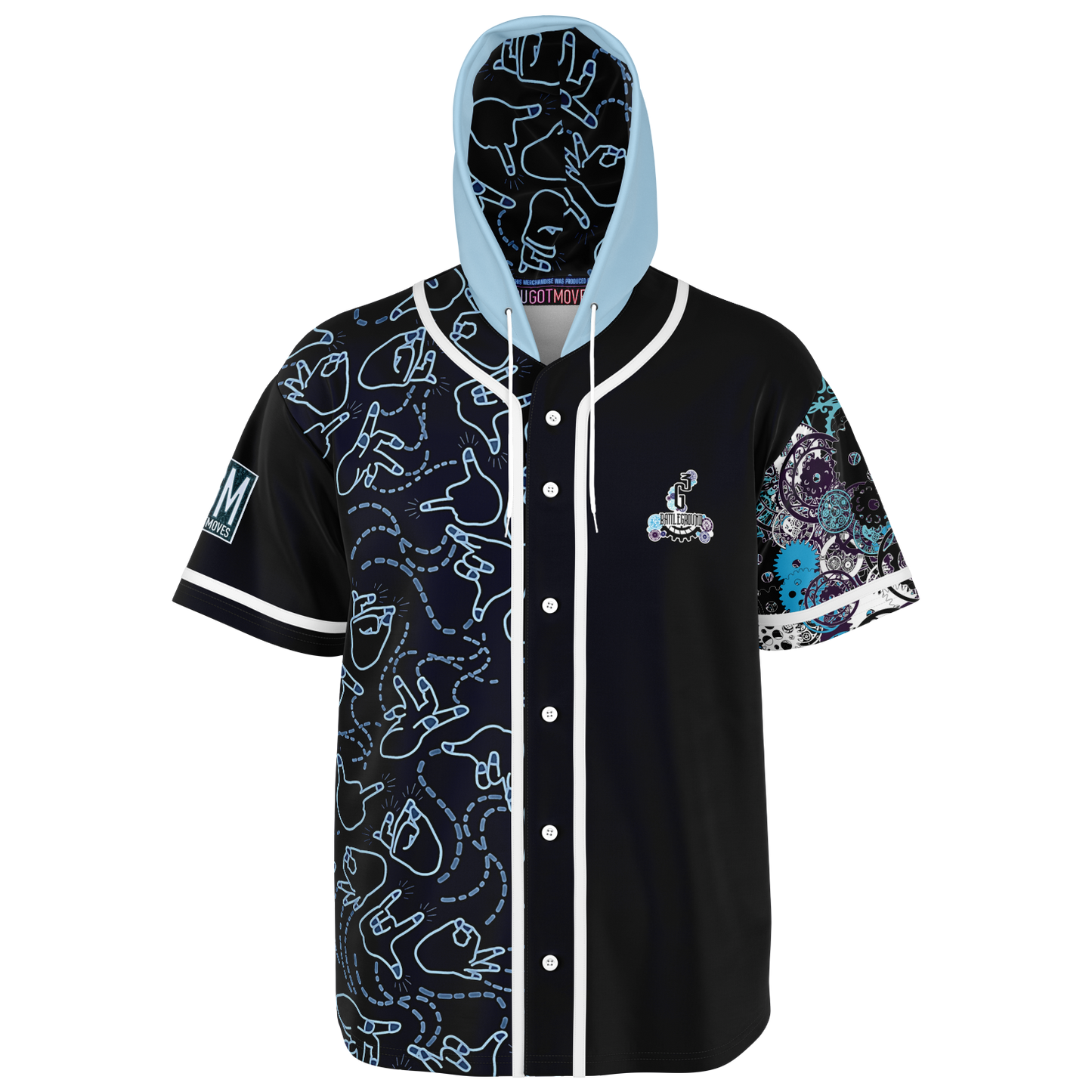 G3 BATTLEGROUND - MIDNIGHT HOODED BASEBALL JERSEY