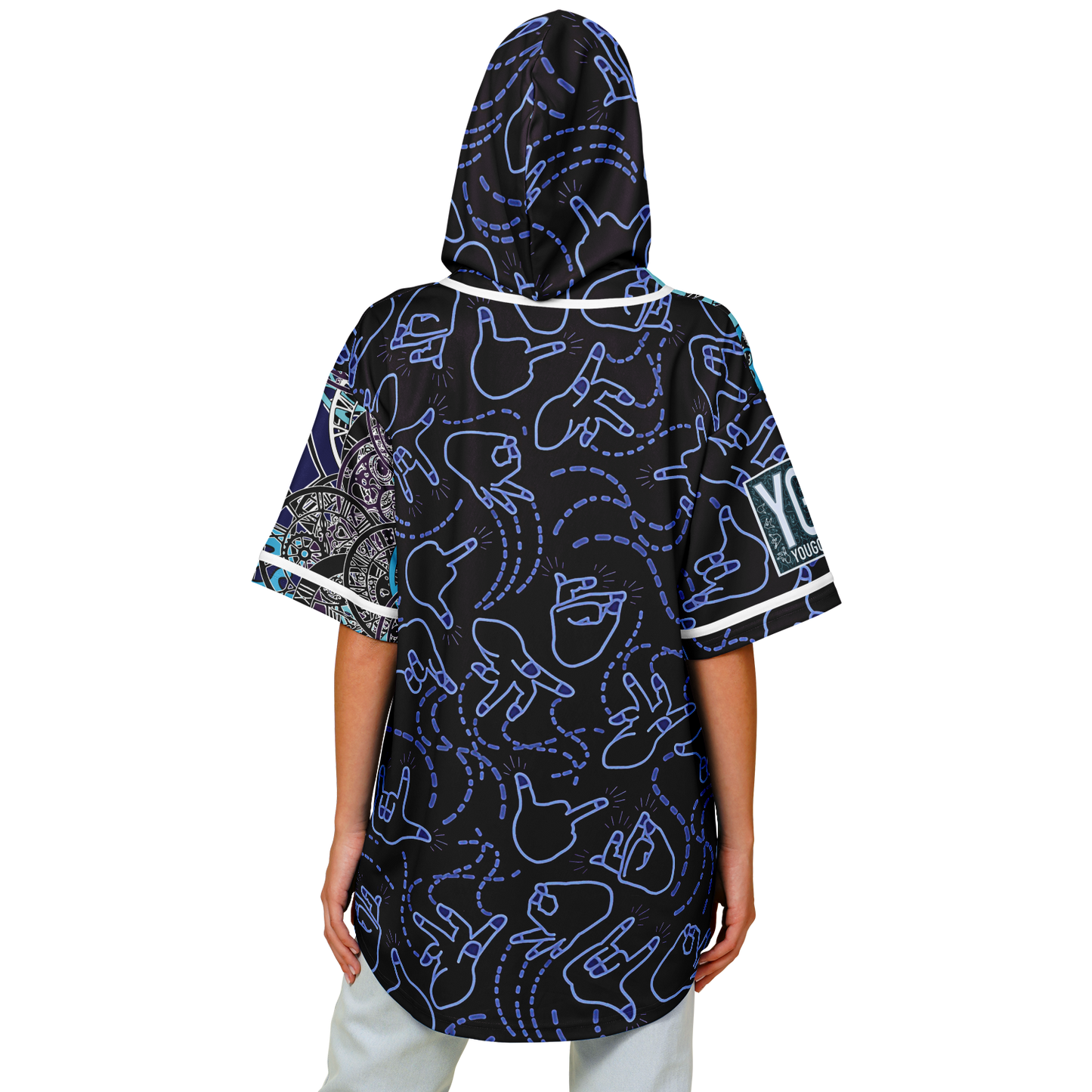 G3 BATTLEGROUND - HOODED BASEBALL JERSEY (UNISEX)
