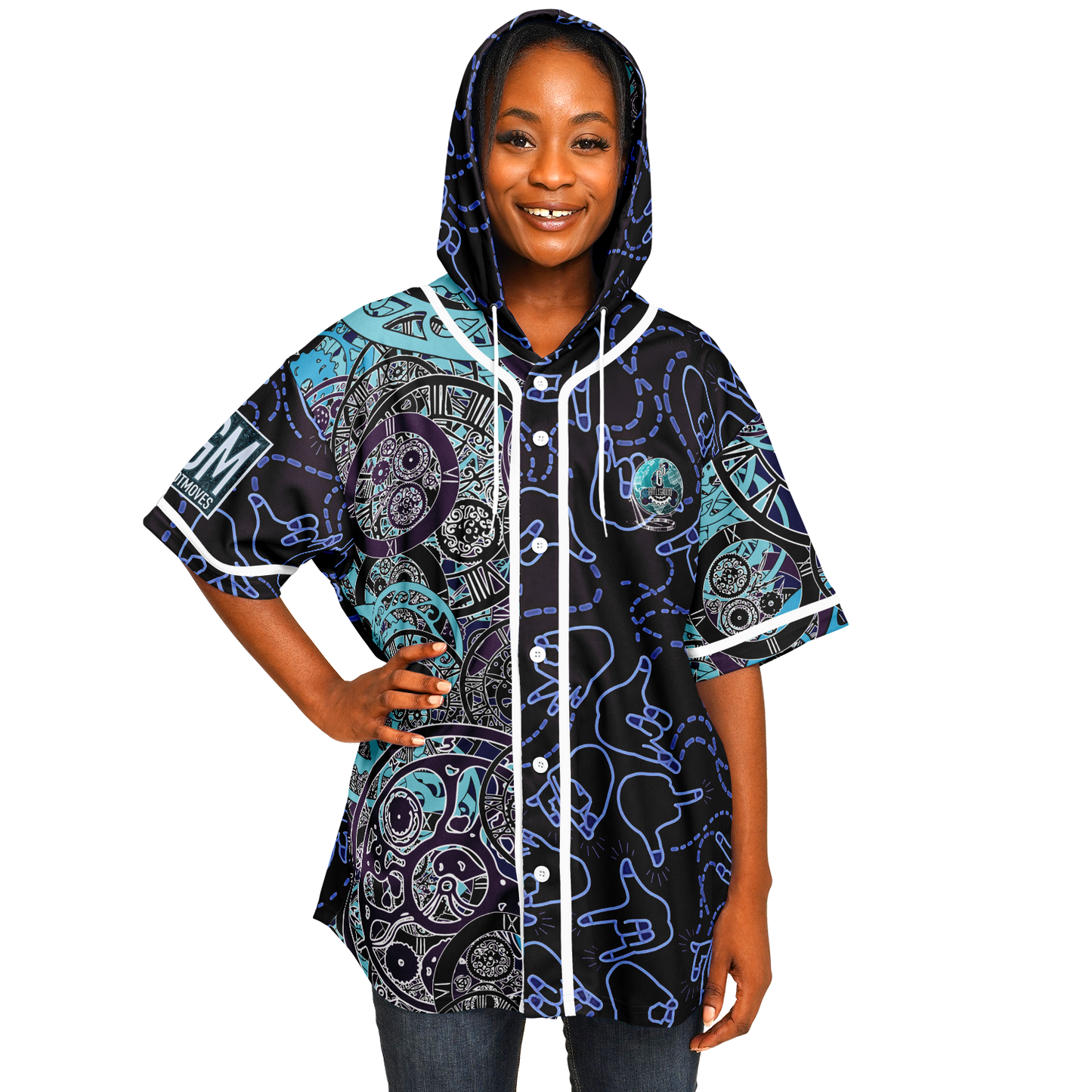 G3 BATTLEGROUND - HOODED BASEBALL JERSEY (UNISEX)
