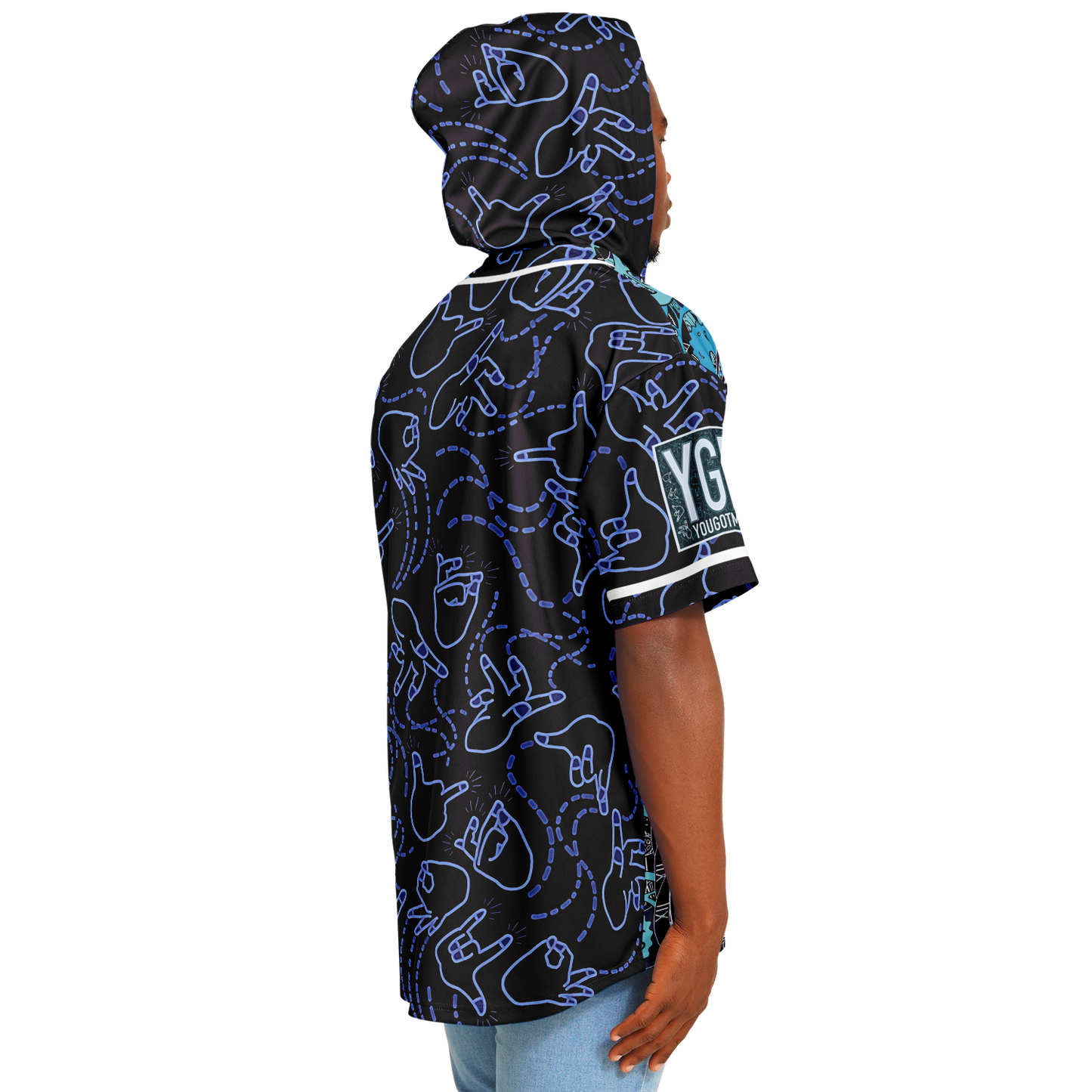 G3 BATTLEGROUND - HOODED BASEBALL JERSEY (UNISEX)