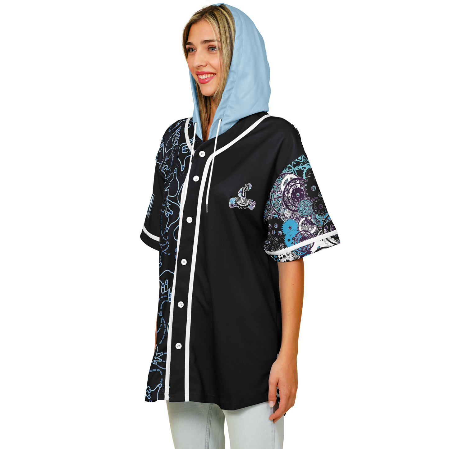 G3 BATTLEGROUND - MIDNIGHT HOODED BASEBALL JERSEY