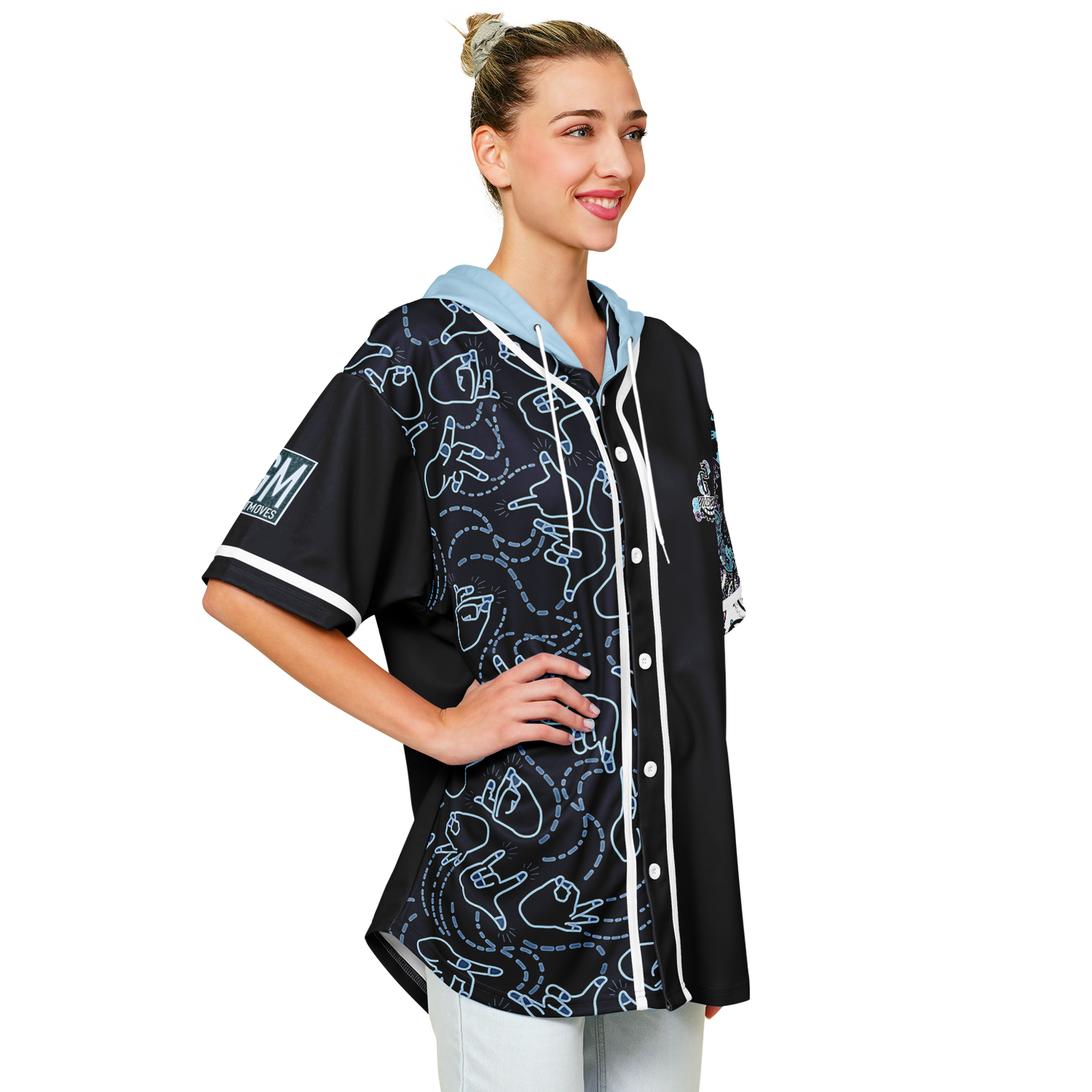 G3 BATTLEGROUND - MIDNIGHT HOODED BASEBALL JERSEY