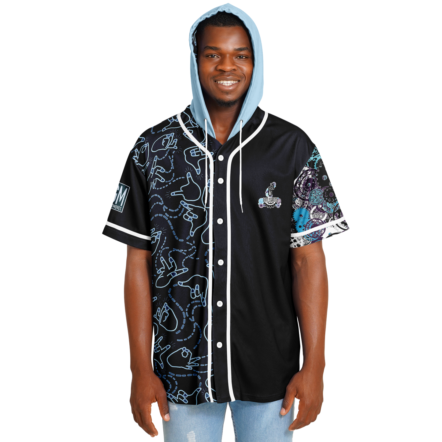 G3 BATTLEGROUND - MIDNIGHT HOODED BASEBALL JERSEY