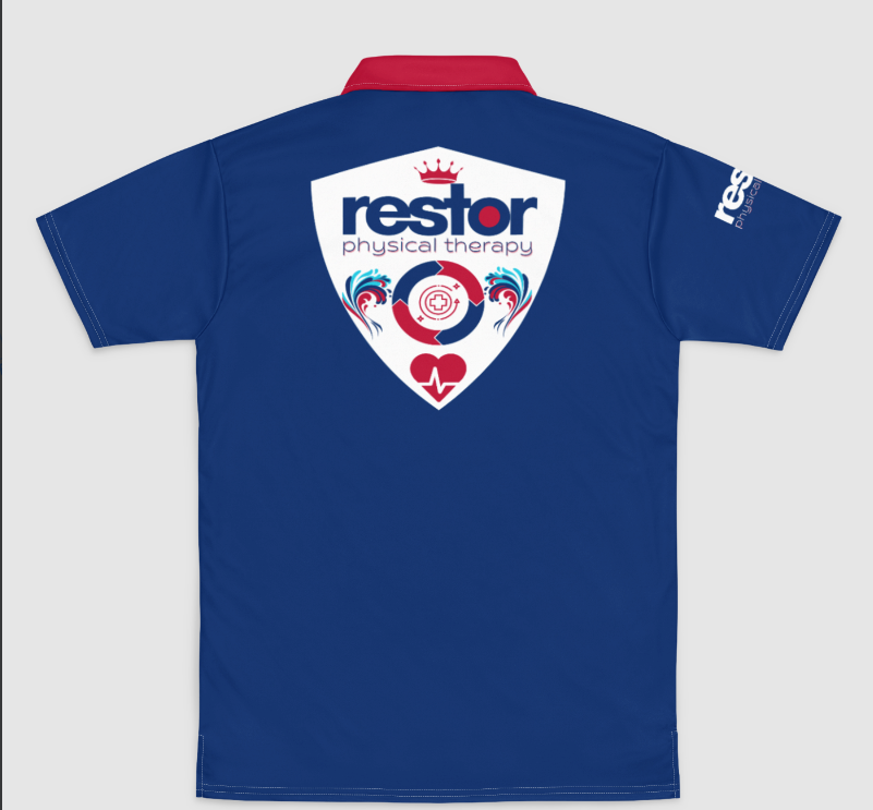 PATRIOTIC BLUE POLO RESTOR 23