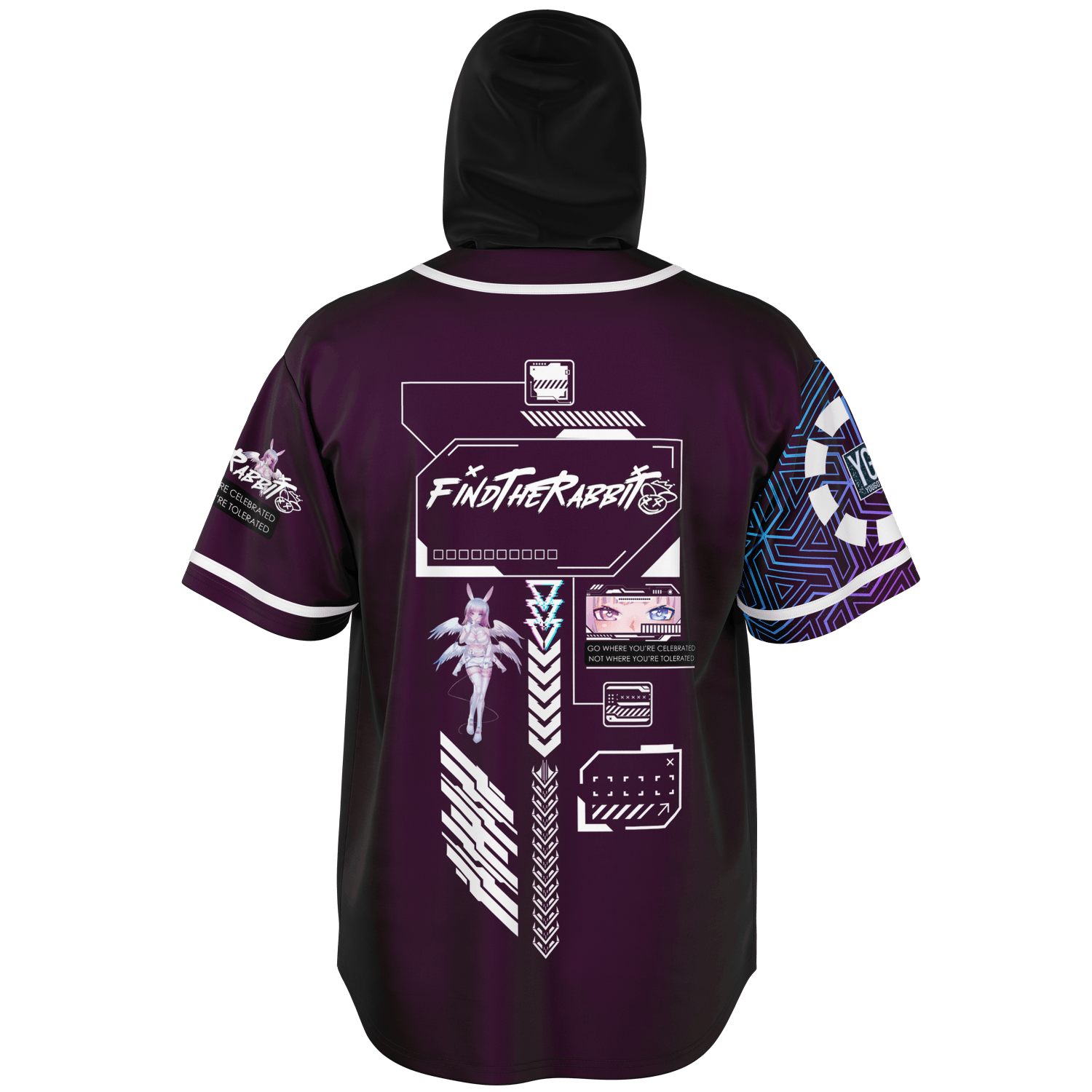 FINDTHERABBIT - ROYAL (purple) Hooded Festival Jersey