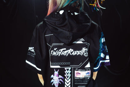 FINDTHERABBIT - Midnight (black) Hooded Festival Jersey